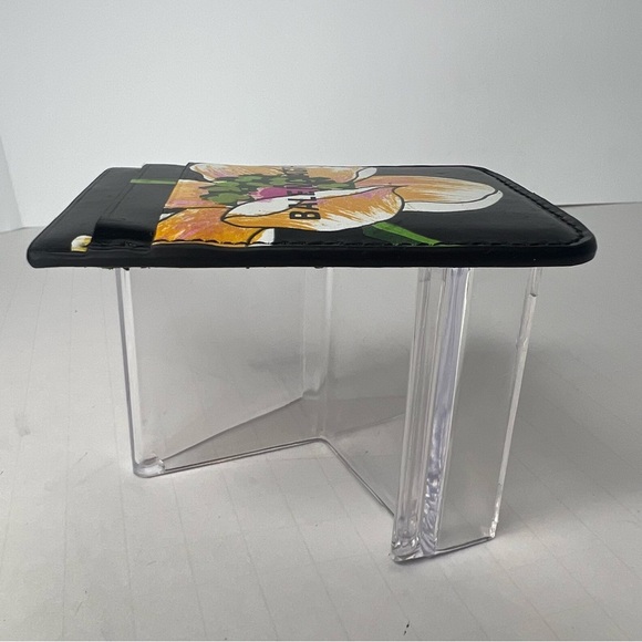 🩷BALENCIAGA | Flower Pattern Leather Small Wallet Logo Phone Card Case/Wallet🌸 - Picture 7 of 10